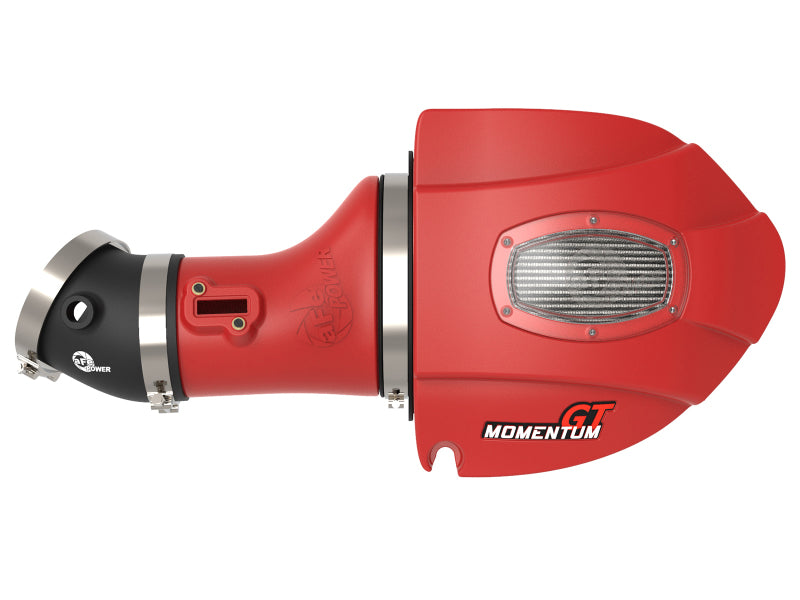 AFE Momentum GT Cold Air Intake System (Red w/Pro DRY S Filter): Dodge Challenger / Charger 6.2L Hellcat 2015 - 2016