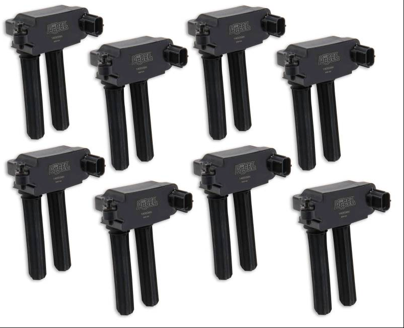 Accel High Output Ignition Coils (8-Pack, Dual Plug): 2005 - 2024 5.7L Hemi / 6.1L SRT8 / 6.4L 392 / 6.2L SRT Hellcat