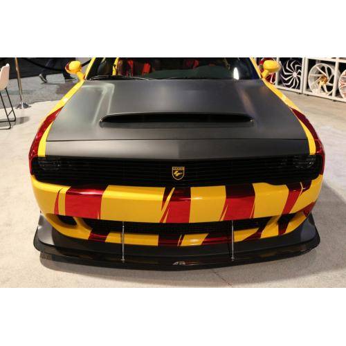 APR Carbon Fiber Front Wind Splitter w/ Rods: Dodge Challenger Demon / Hellcat / ScatPack Widebody ONLY 2018 - 2023