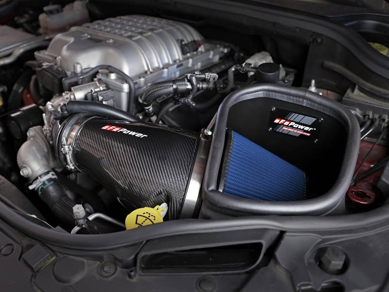 AFE Track Series Carbon Fiber Cold Air Intake: Dodge Durango SRT Hellcat  / Jeep Grand Cherokee Trackhawk 2018 - 2024