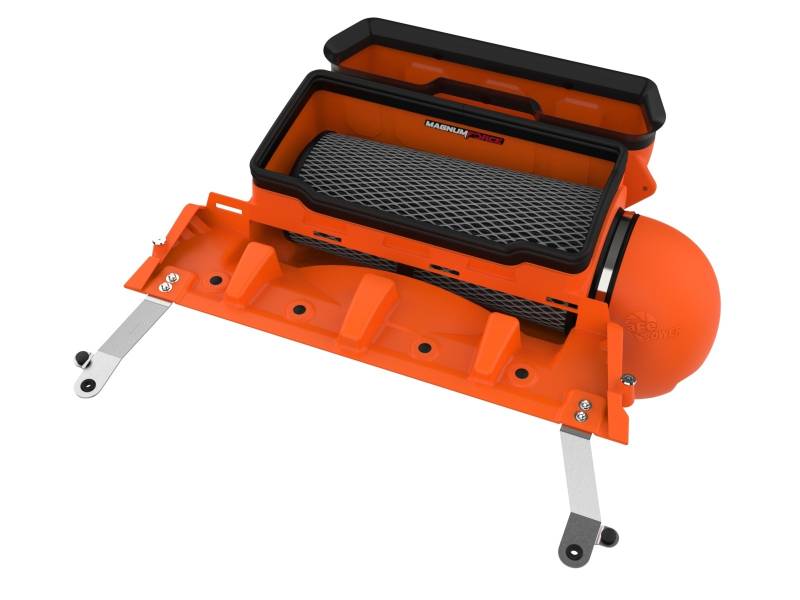 AFE Magnum FORCE Stage-2 Orange Edition Cold Air Intake System: RAM 1500 TRX 6.2L 2021 - 2024