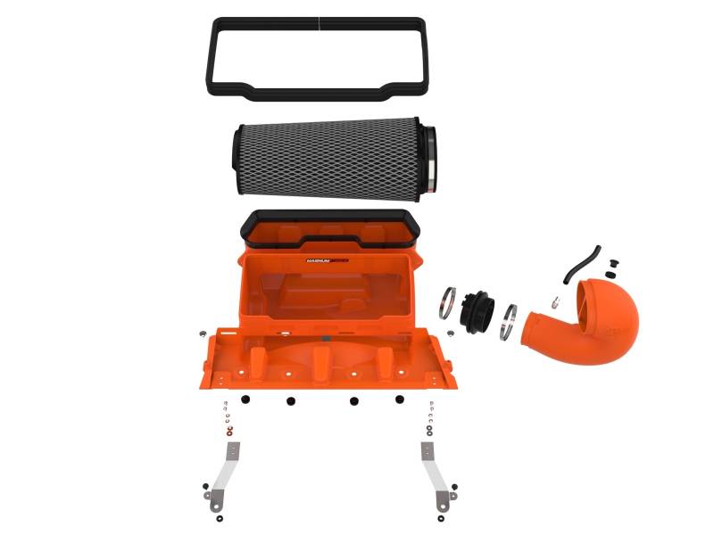 AFE Magnum FORCE Stage-2 Orange Edition Cold Air Intake System: RAM 1500 TRX 6.2L 2021 - 2024