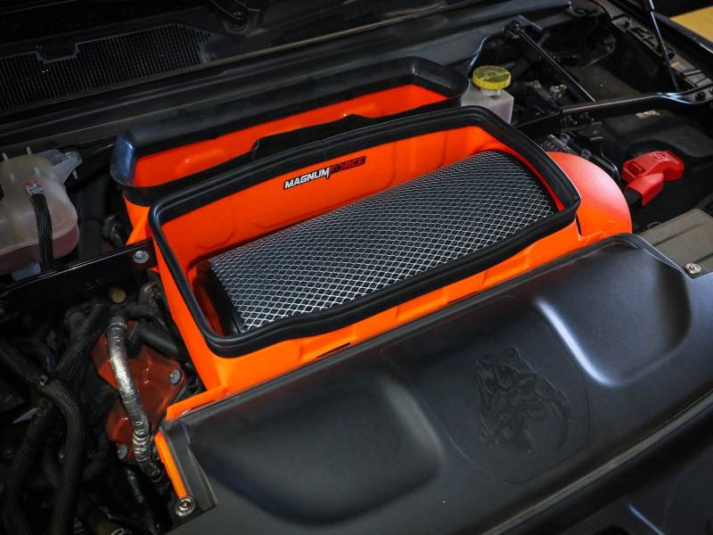 AFE Magnum FORCE Stage-2 Orange Edition Cold Air Intake System: RAM 1500 TRX 6.2L 2021 - 2024